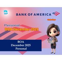 BOA December 2025 Personal Bank Statement Template